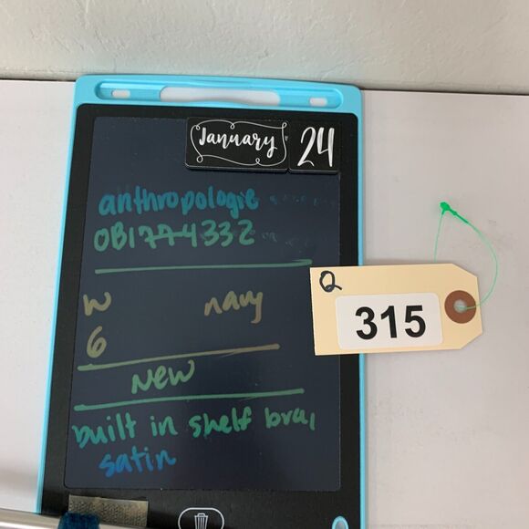 Anthropologie Slip Dress Womens 6 Navy Lace Trimmed Satin Back Zip Shelf Bra - Picture 13 of 16